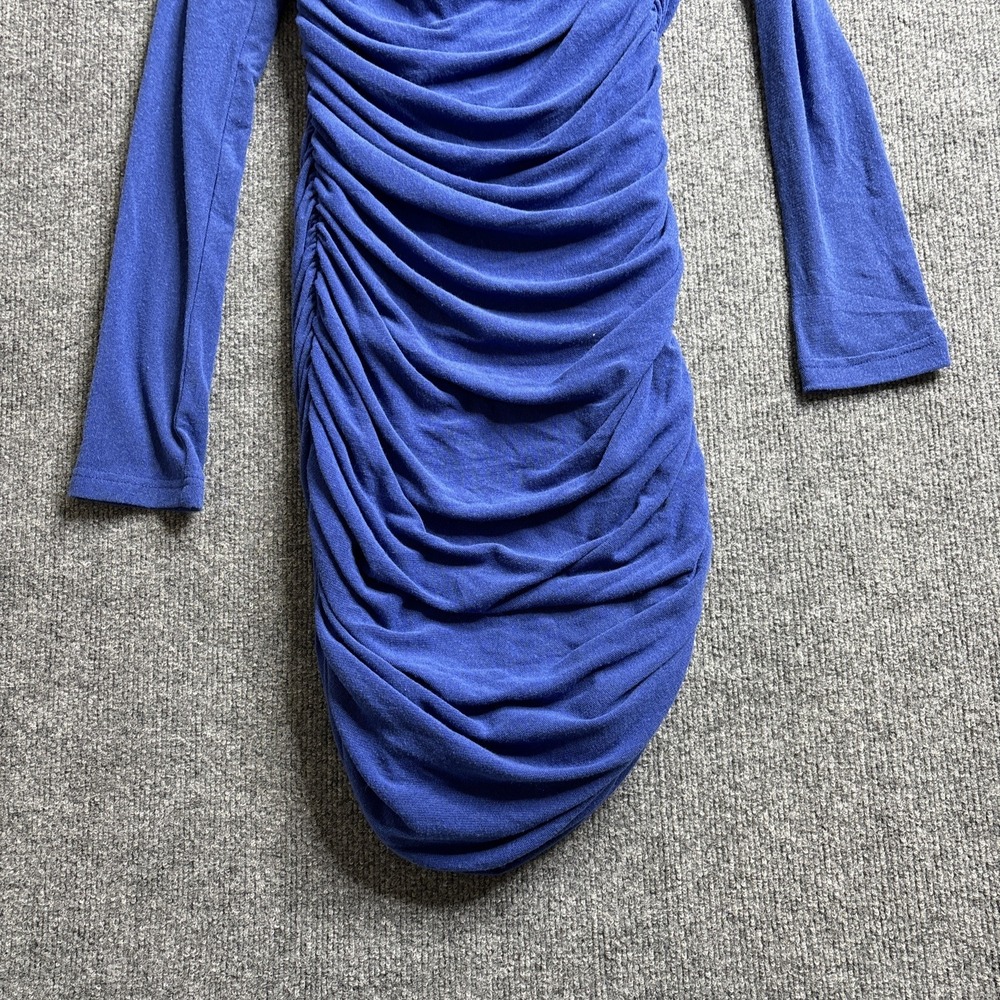 Runaway The Label Candor Mini Dress Size Medium NWT Off the Shoulder Ruched Blue - Picture 11 of 14